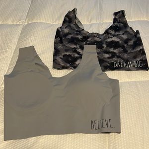 Two cute Rae Dunn silky sport bras